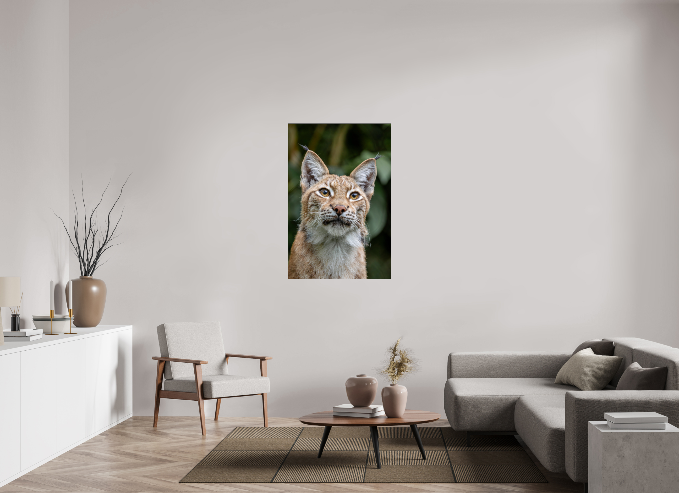 80 x 120 cm, Foto-Abzug hinter Acrylglas glänzend Forest Eyes