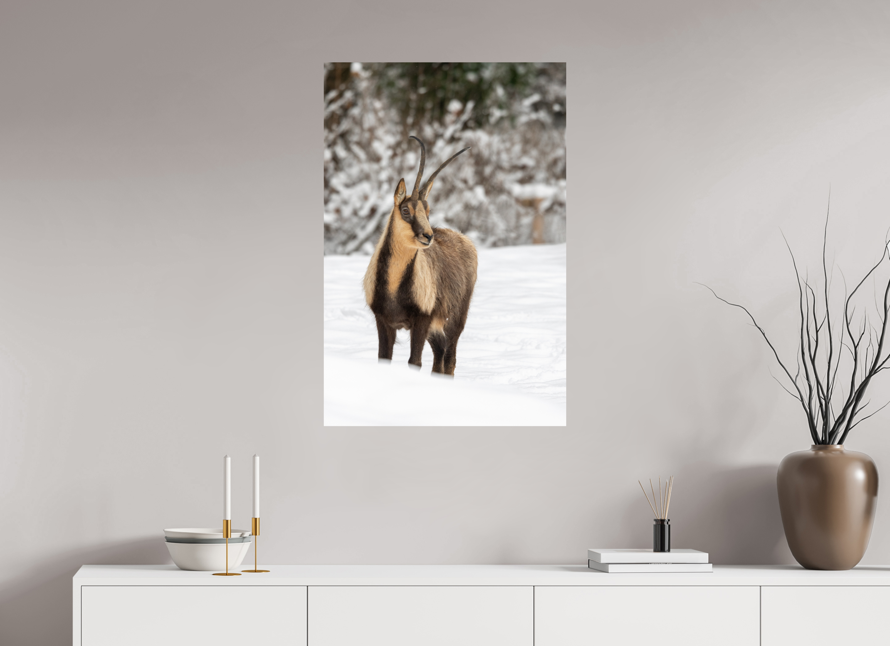 60 x 90 cm, Fine Art Print auf Alu-Dibond Alpine Grace