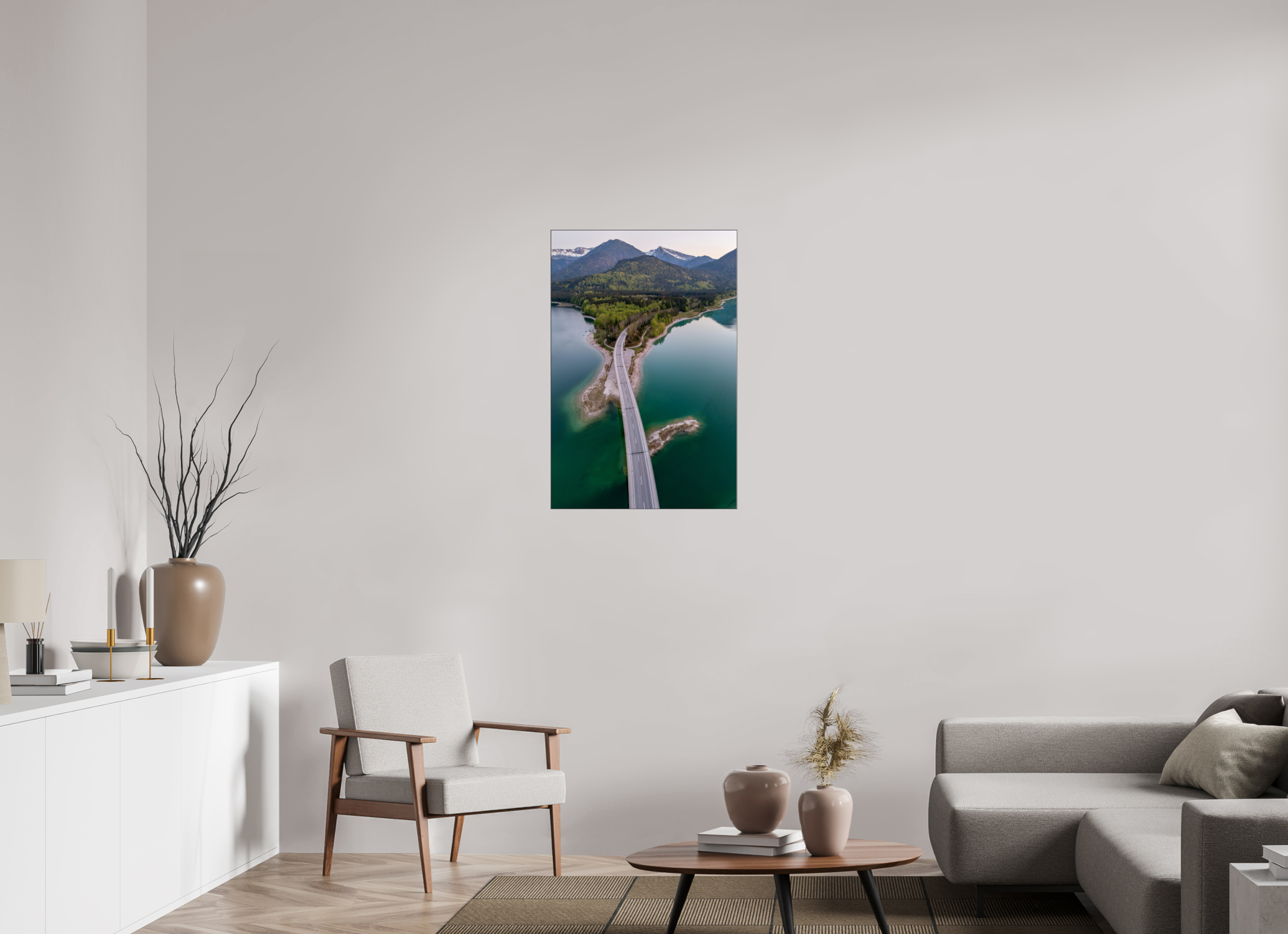 60 x 90 cm, Foto-Abzug hinter Acrylglas glänzend Bridge to Serenity
