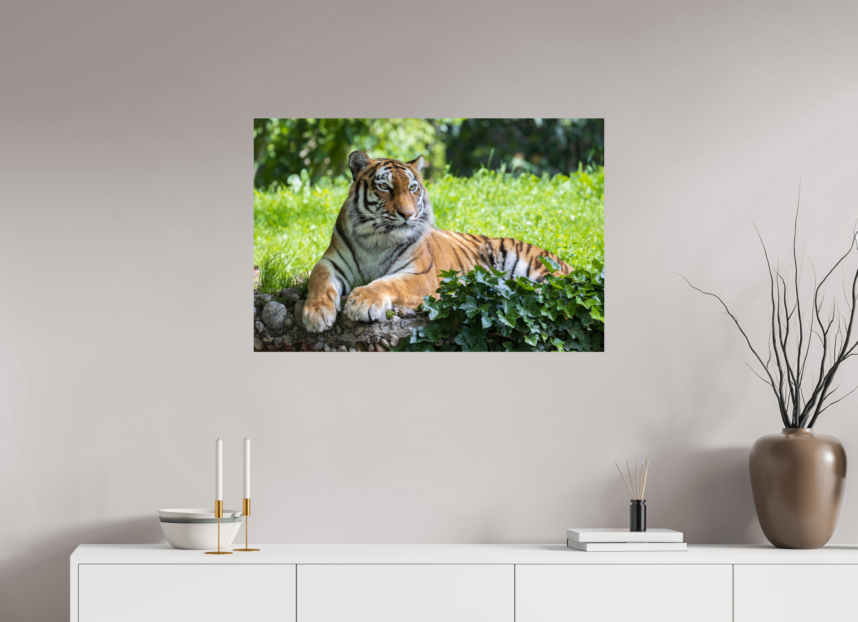 90 x 60 cm, Fine Art Print auf Alu-Dibond Resting Predator