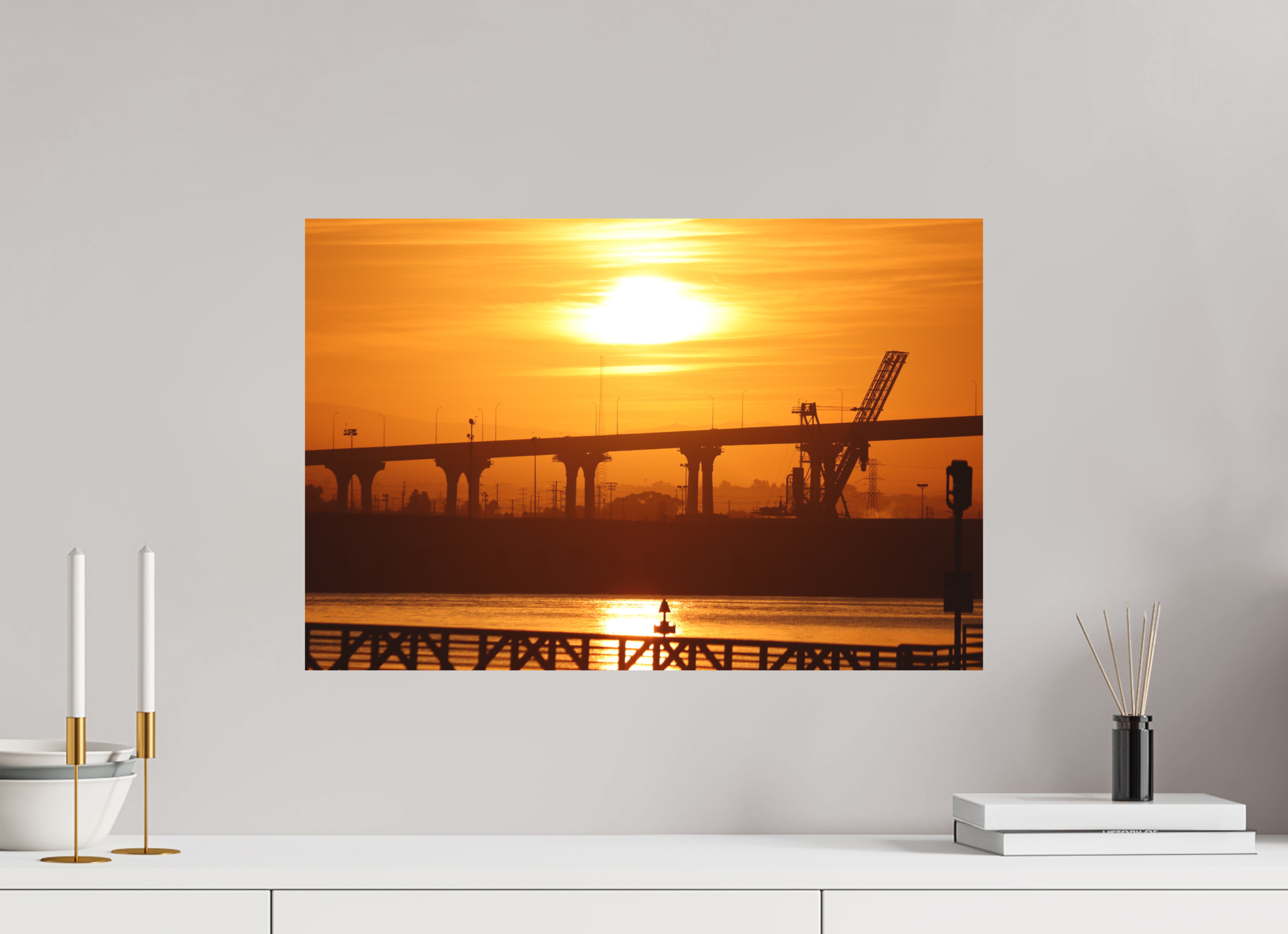 60 x 40 cm, Fine-Art Matt Golden Harbor