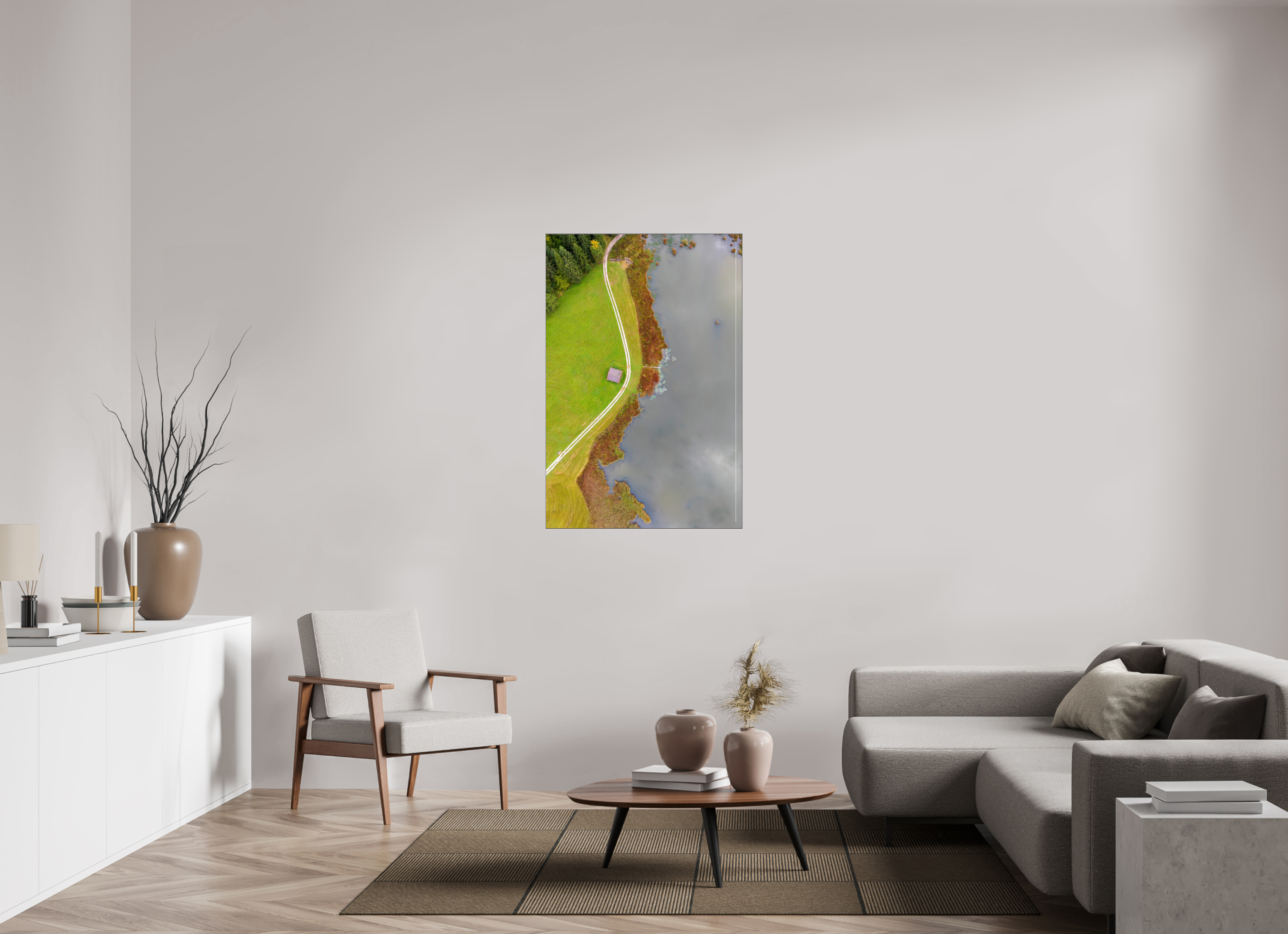 80 x 120 cm, Foto-Abzug hinter Acrylglas glänzend Lines of Tranquility